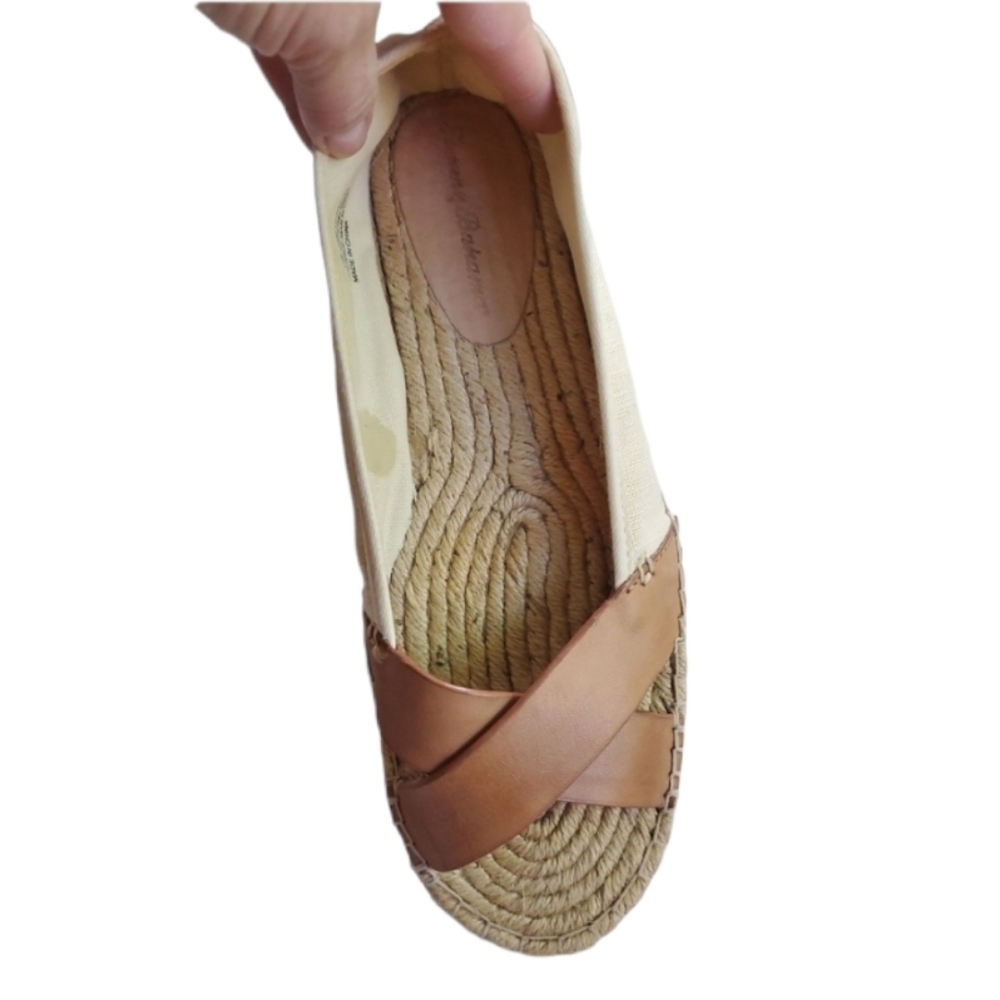 TOMMY BAHAMA linen espadrille sandals 10B - Picture 4 of 5
